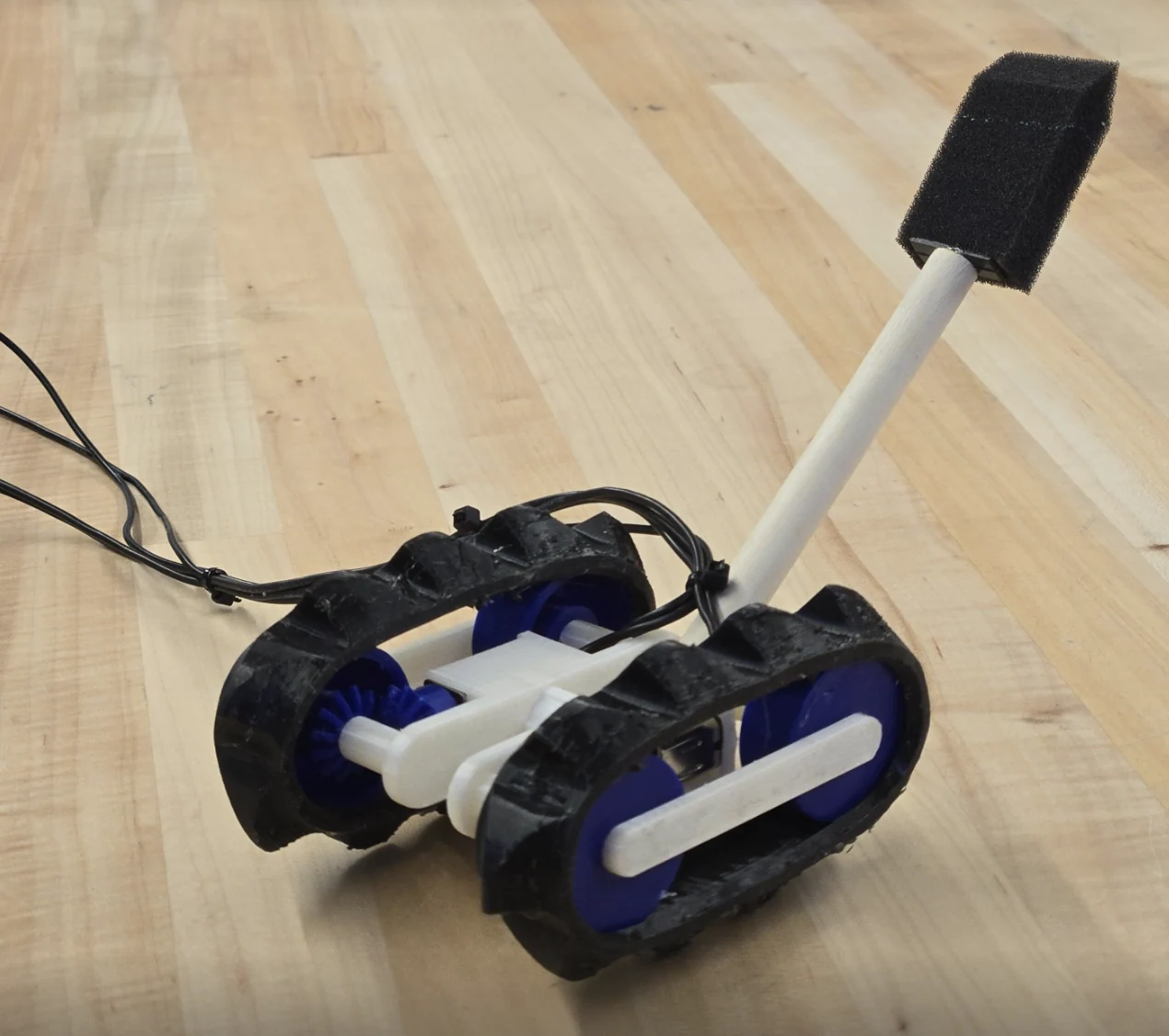 A robot with soft treads